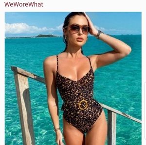 Danielle Tortoise Print One Piece Swimsuit